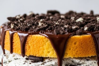 Oreo Ice Cream Cake With Pound Cake