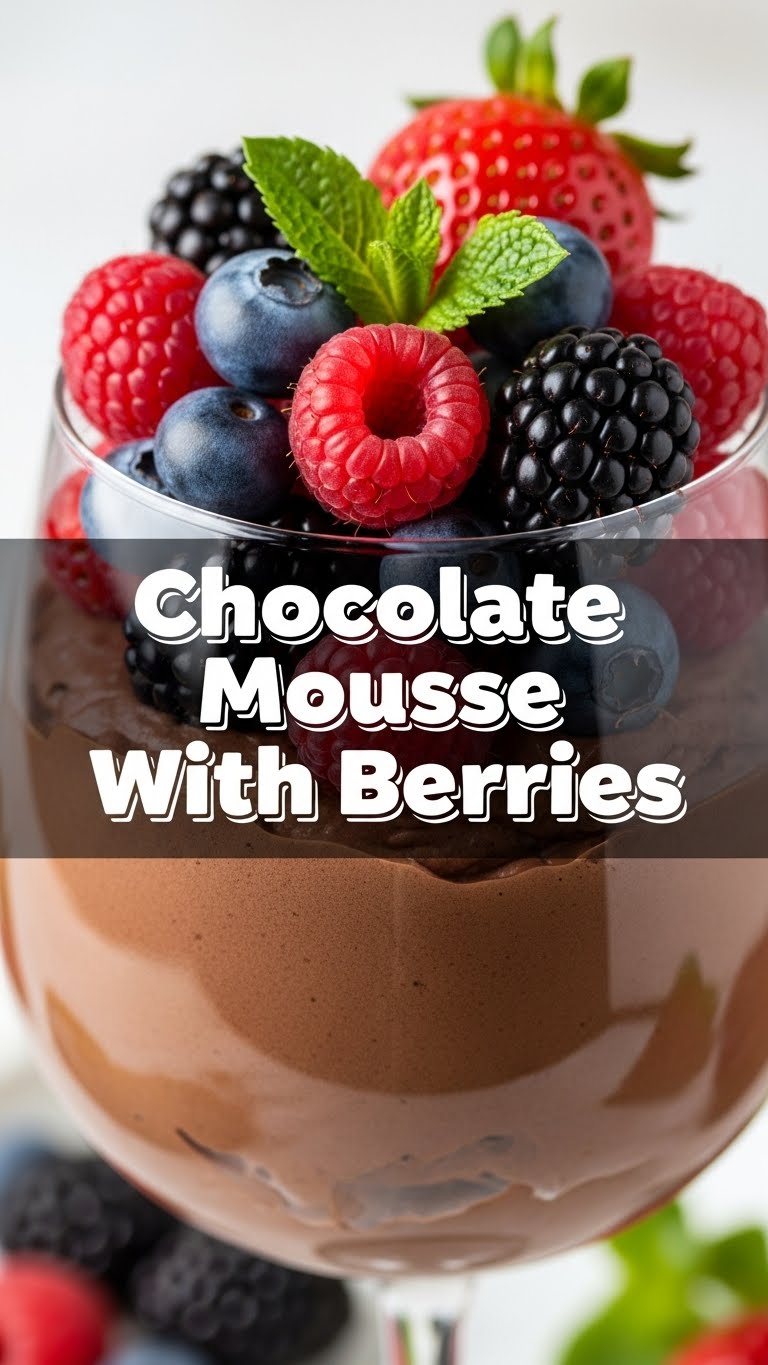 Chocolate Mousse With Berries