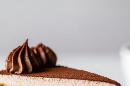 Vanilla Cake With Chocolate Mousse