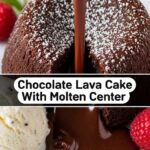 Chocolate Lava Cake With Molten Center