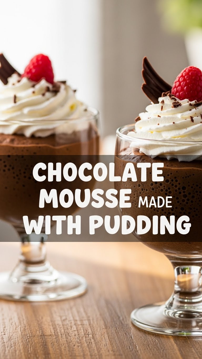 Chocolate Mousse Made With Pudding