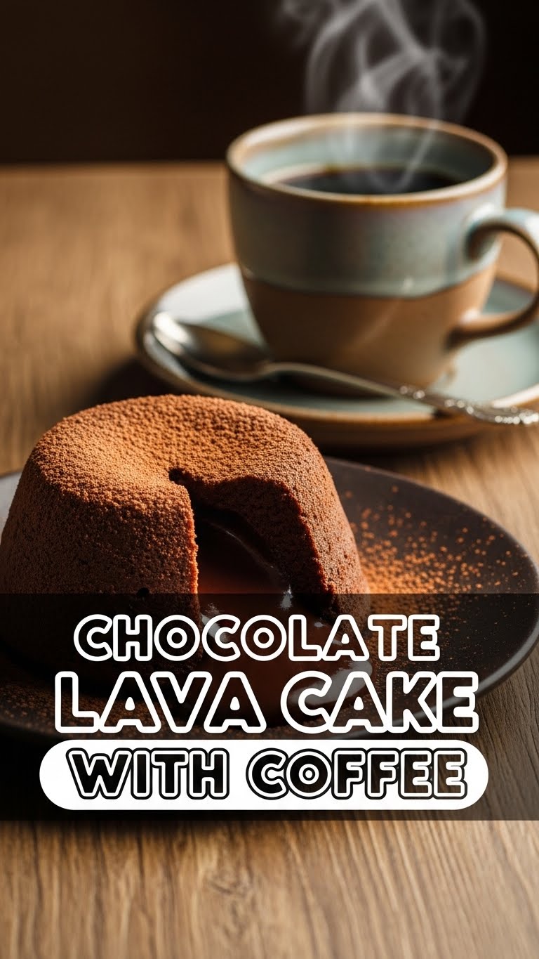 Chocolate Lava Cake With Coffee