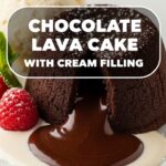 Chocolate Lava Cake With Cream Filling