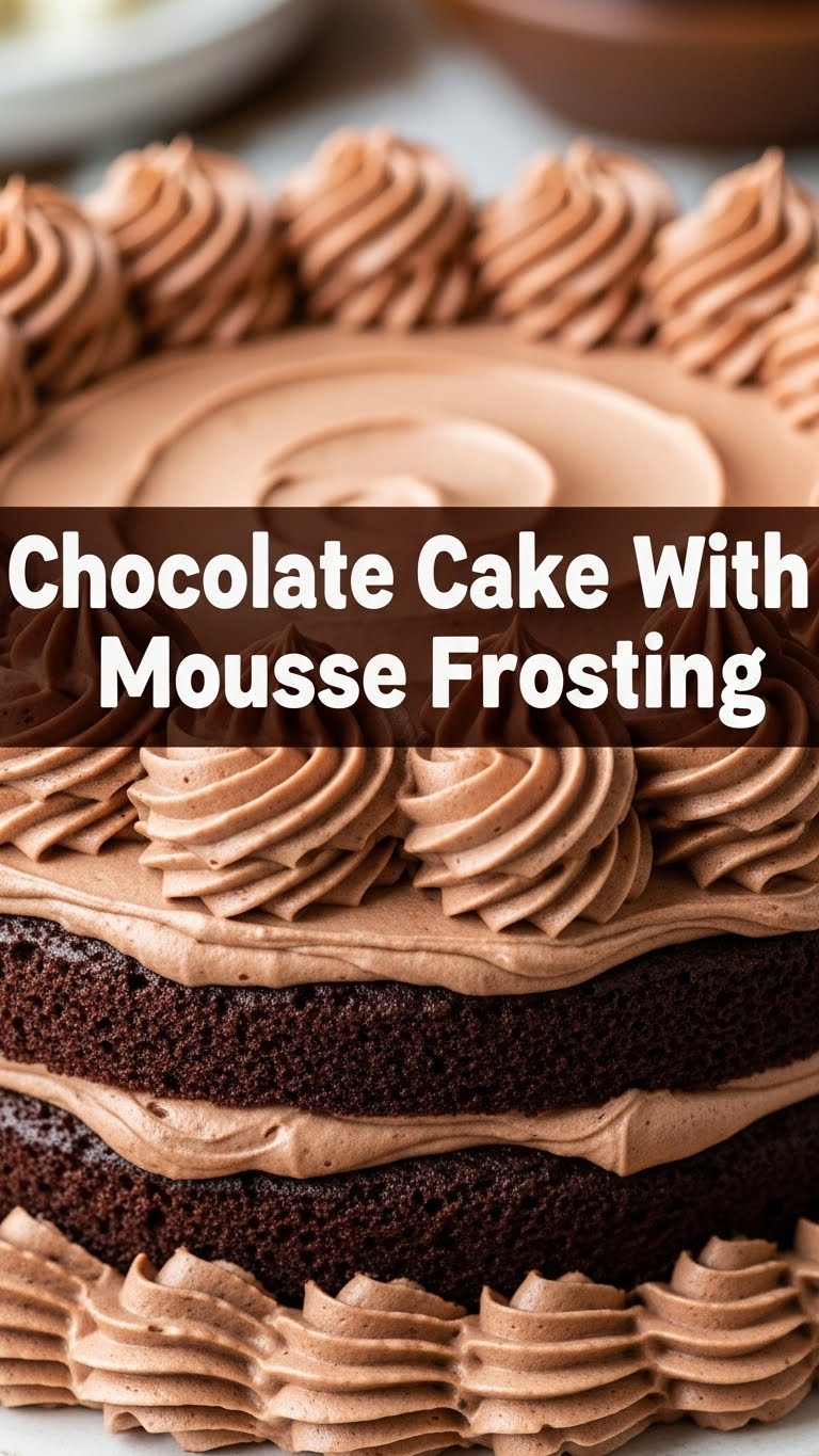 Chocolate Cake With Mousse Frosting