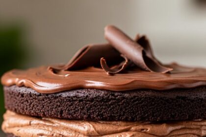 Chocolate Cake With Chocolate Mousse Filling
