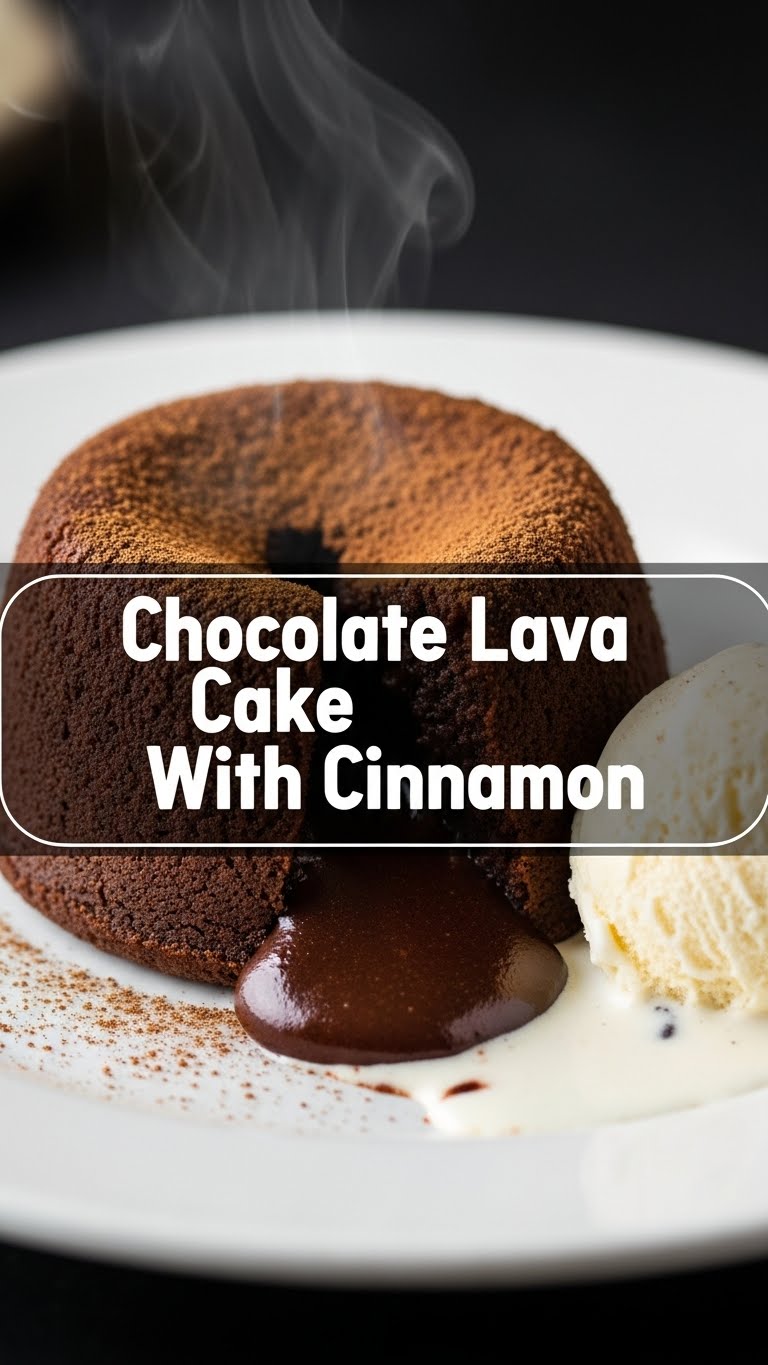 Chocolate Lava Cake With Cinnamon