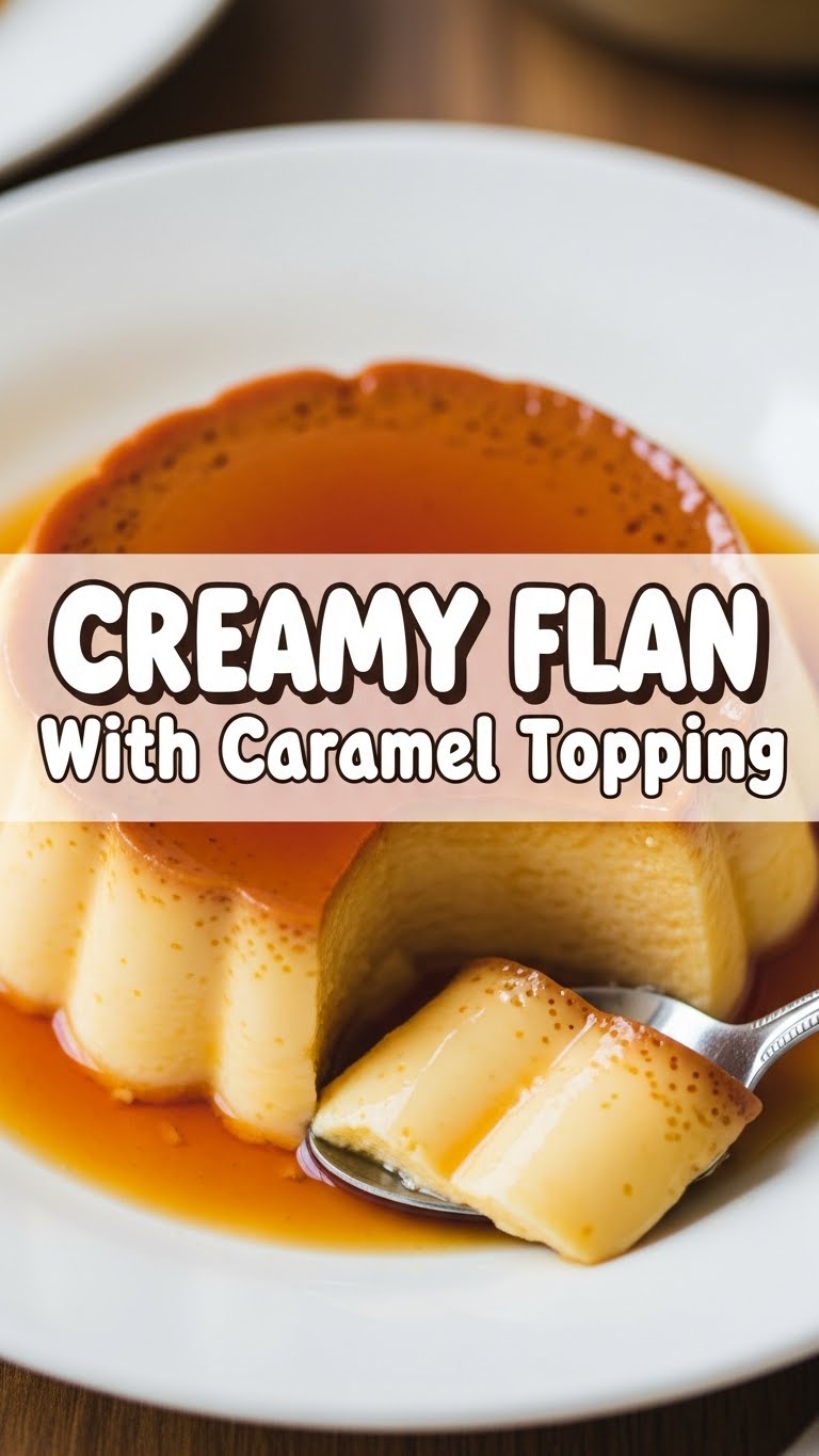 Creamy Flan With Caramel Topping