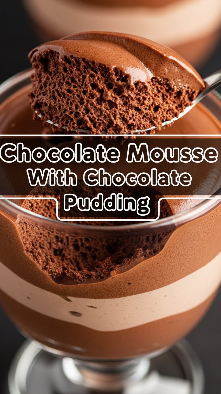 Chocolate Mousse With Chocolate Pudding
