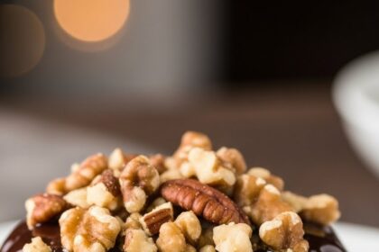 Chocolate Lava Cake With Nuts