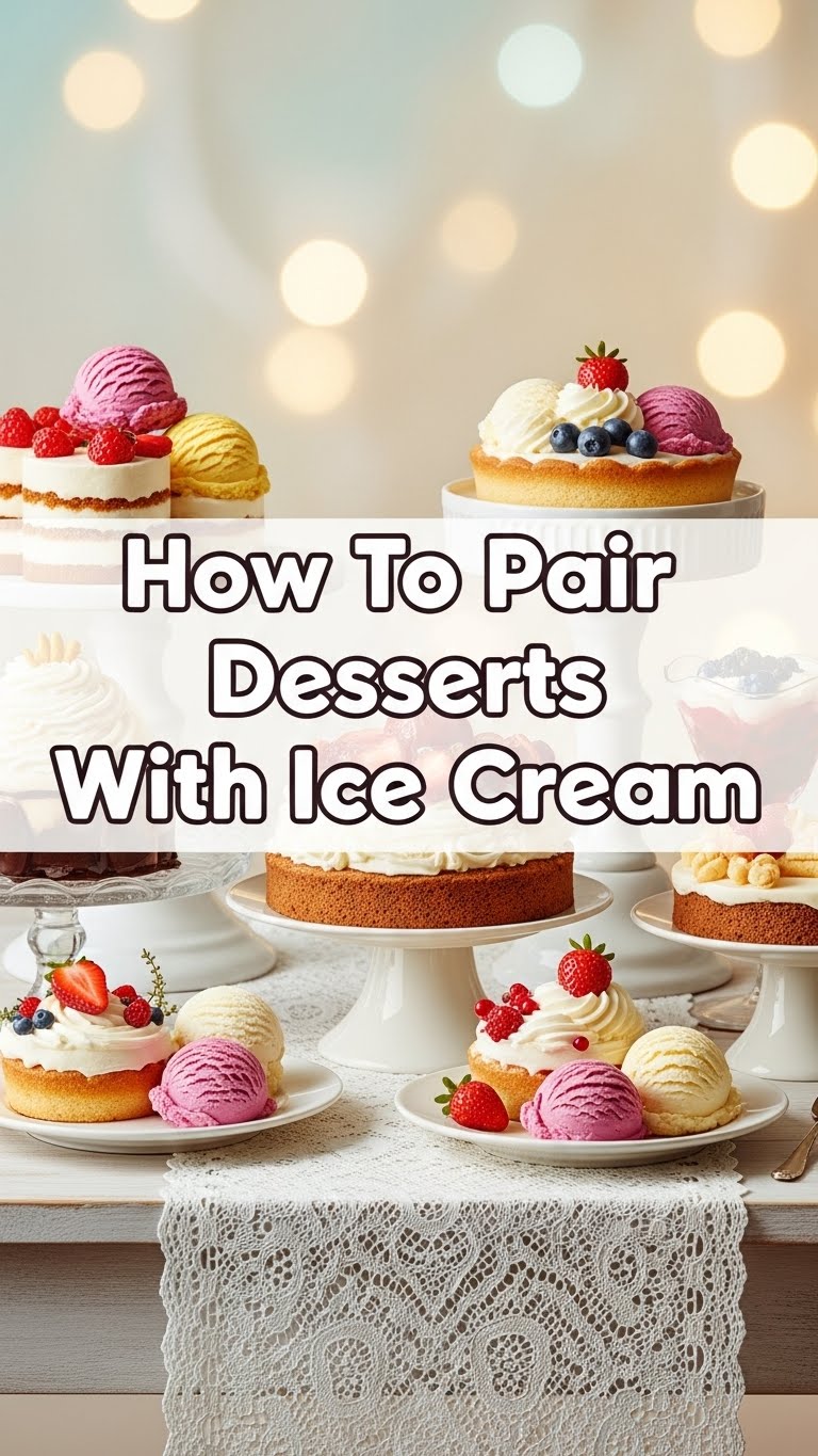 How To Pair Desserts With Ice Cream