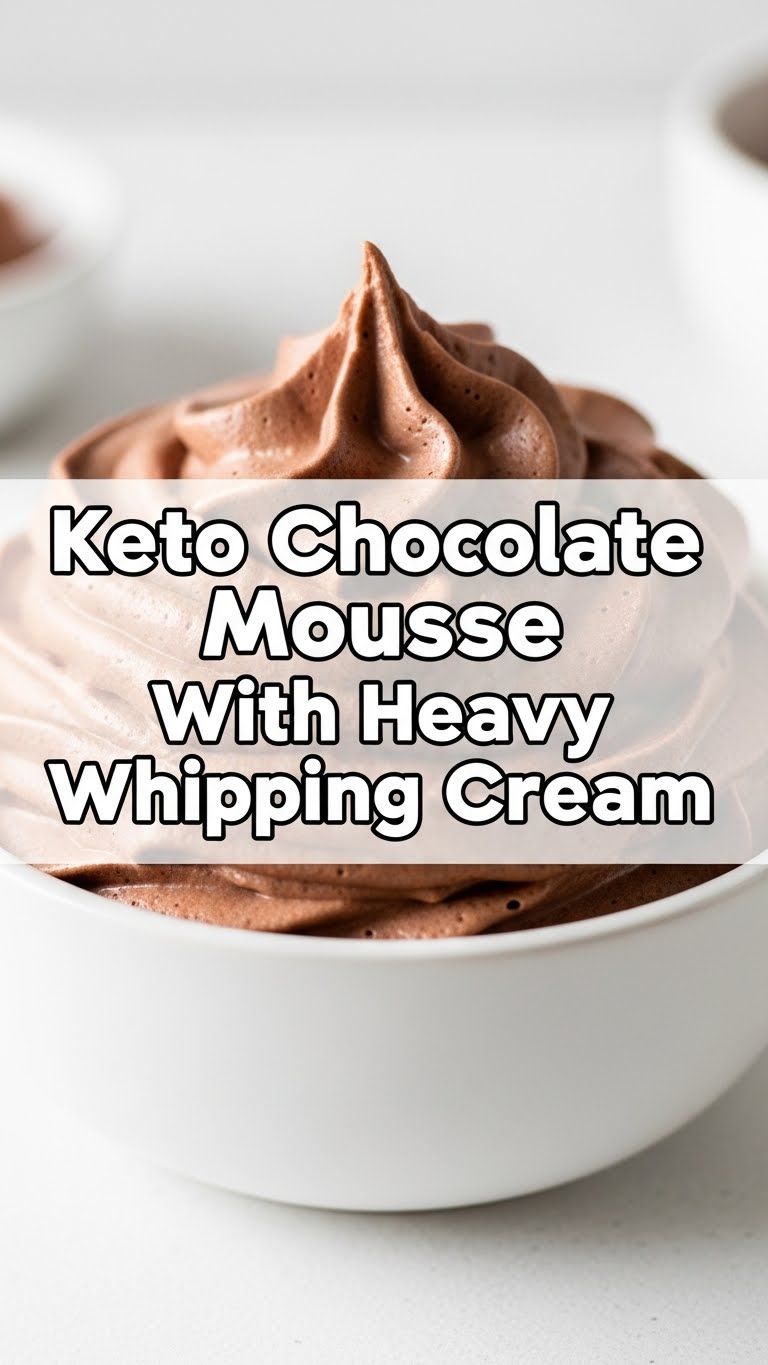 Keto Chocolate Mousse With Heavy Whipping Cream