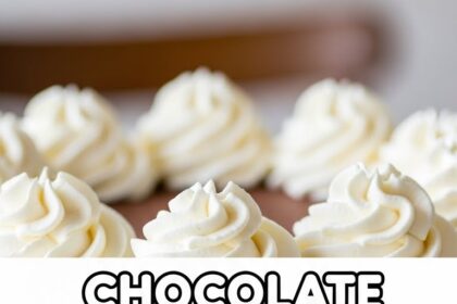 Chocolate Ice Cream Cake With Whipped Cream