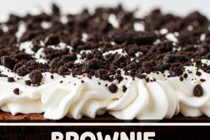Brownie Ice Cream Cake With Cool Whip