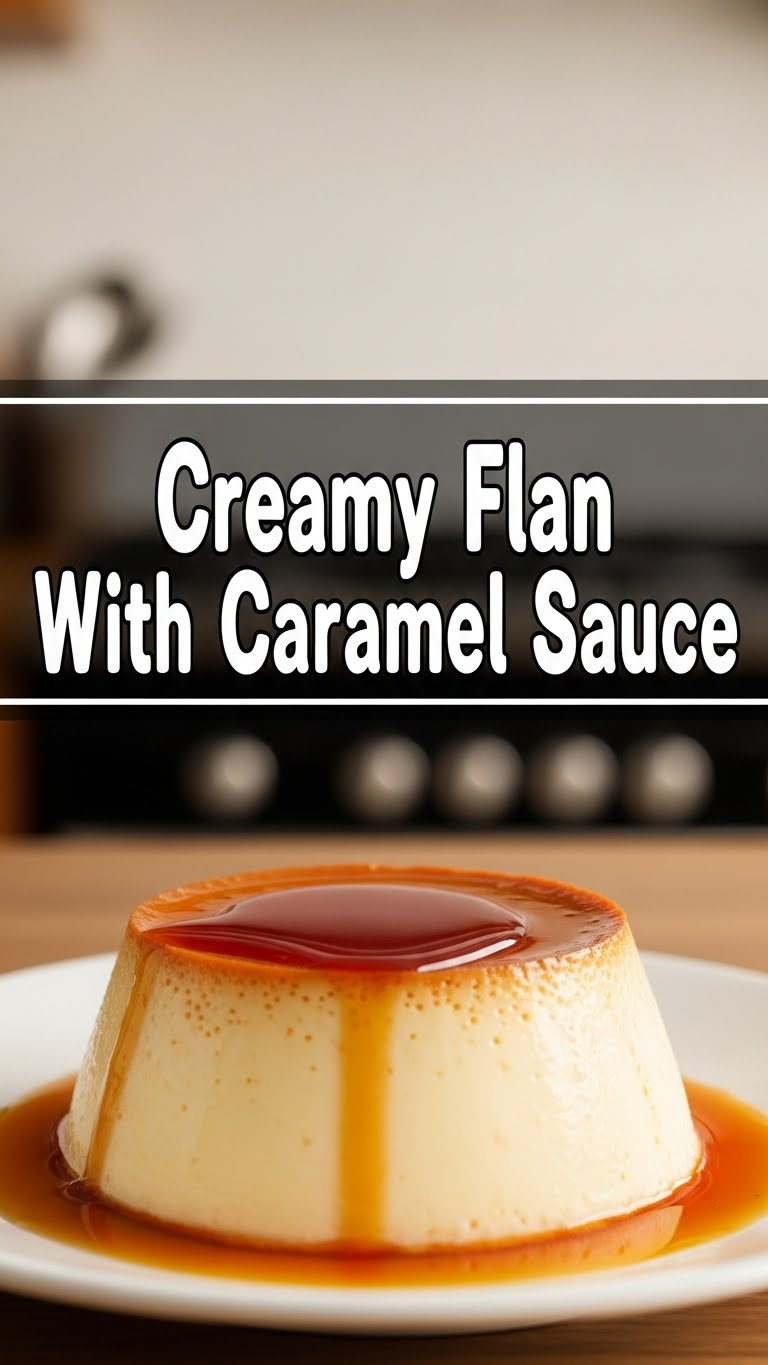 Creamy Flan With Caramel Sauce