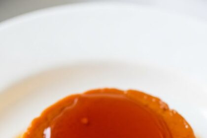 Flan Dessert With Caramel Topping