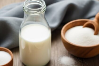 Caramel Flan Dessert With Ingredients