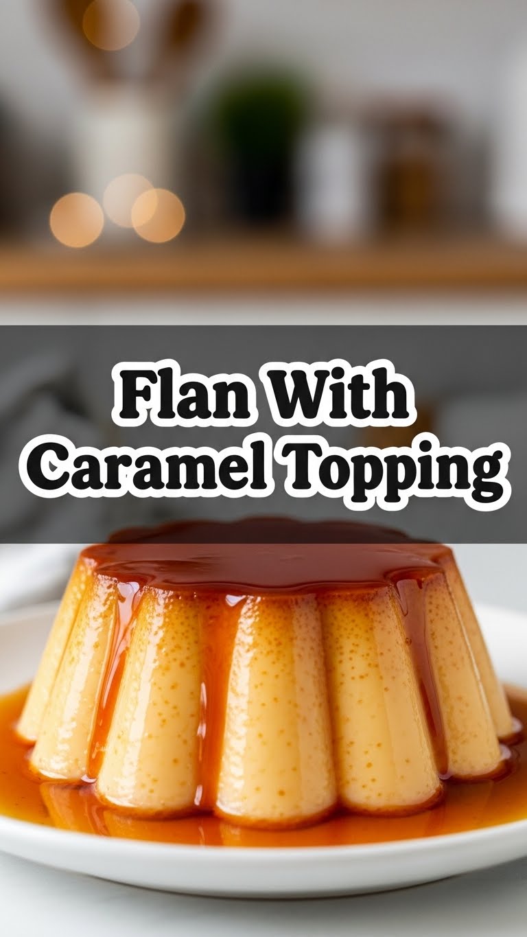 Flan With Caramel Topping