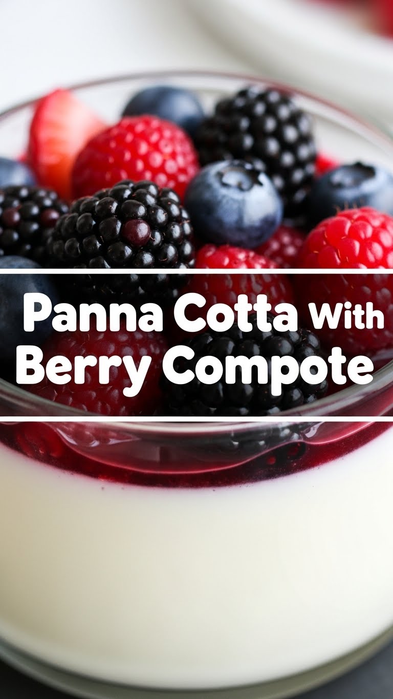 Panna Cotta With Berry Compote