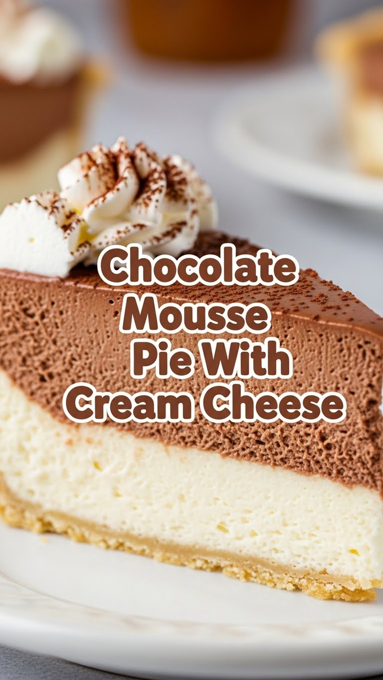 Chocolate Mousse Pie With Cream Cheese