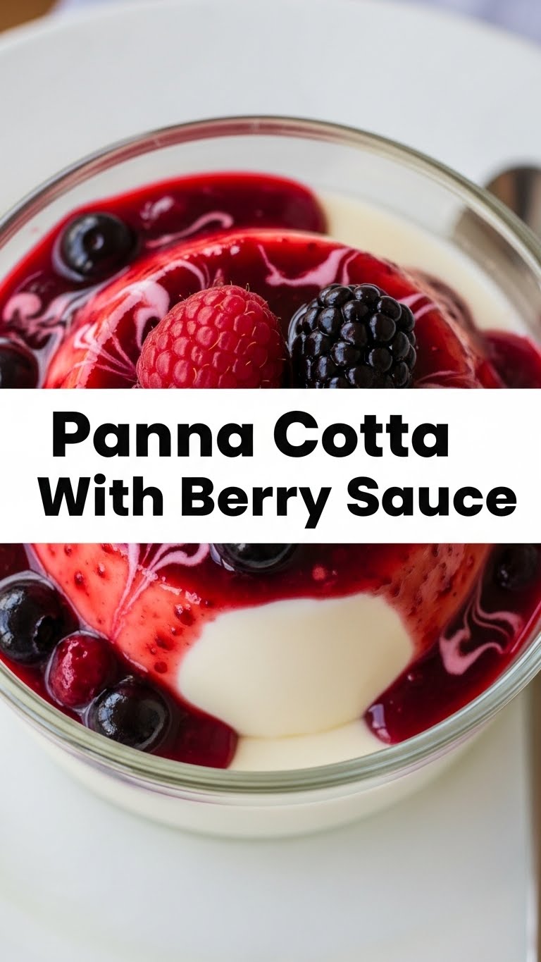 Panna Cotta With Berry Sauce