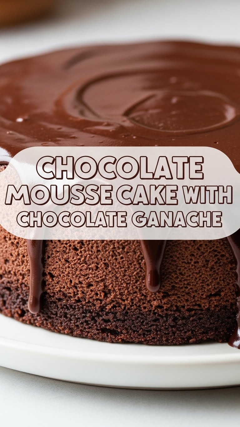 Chocolate Mousse Cake With Chocolate Ganache