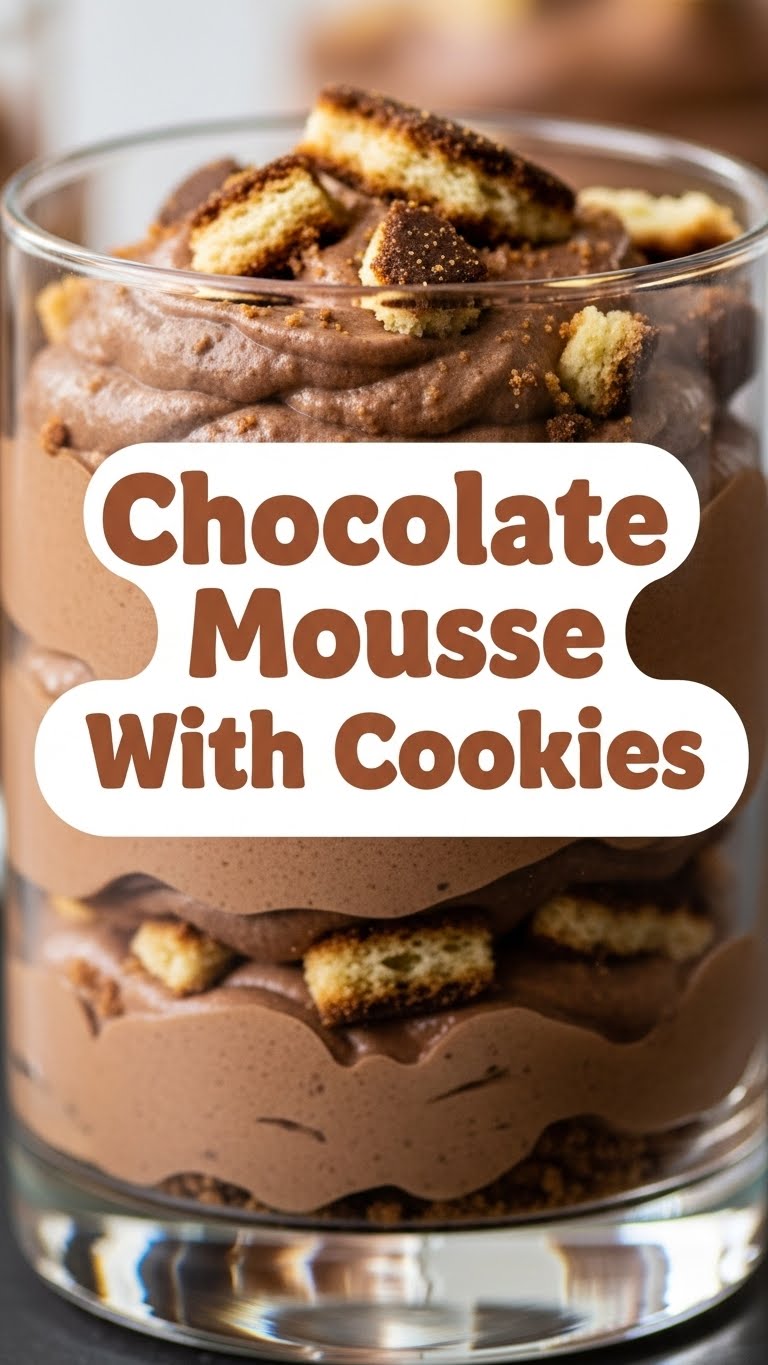Chocolate Mousse With Cookies