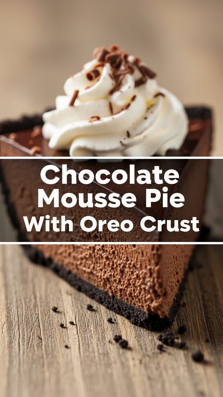 Chocolate Mousse Pie With Oreo Crust