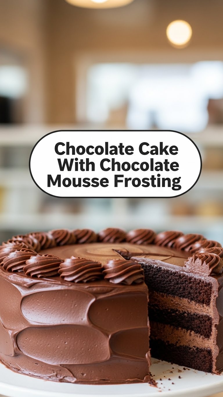 Chocolate Cake With Chocolate Mousse Frosting