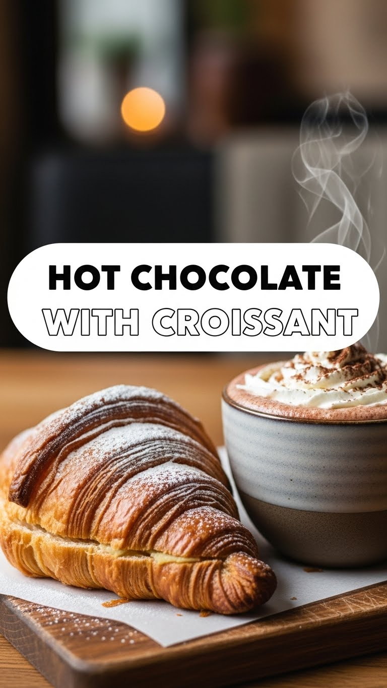 Hot Chocolate With Croissant
