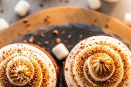 Hot Chocolate Cupcakes With Marshmallow
