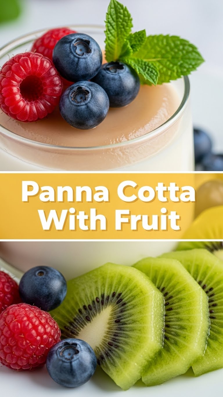 Panna Cotta With Fruit