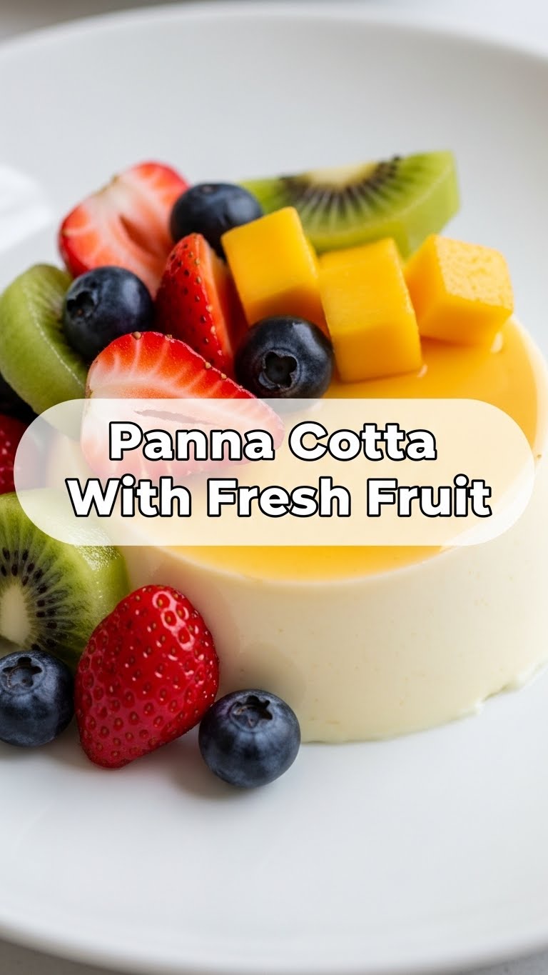 Panna Cotta With Fresh Fruit