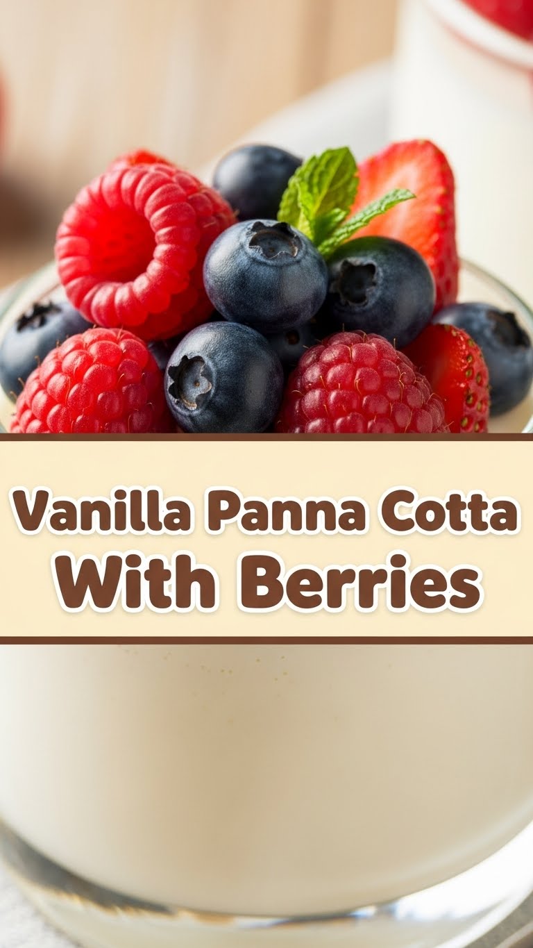 Vanilla Panna Cotta With Berries