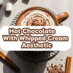 Hot Chocolate With Whipped Cream Aesthetic