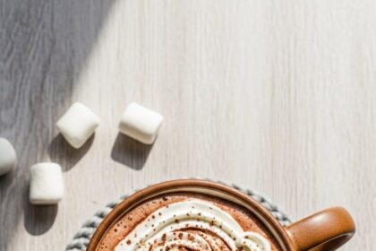 Hot Chocolate With Whipped Cream Aesthetic