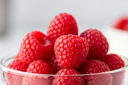 Panna Cotta With Fresh Raspberries
