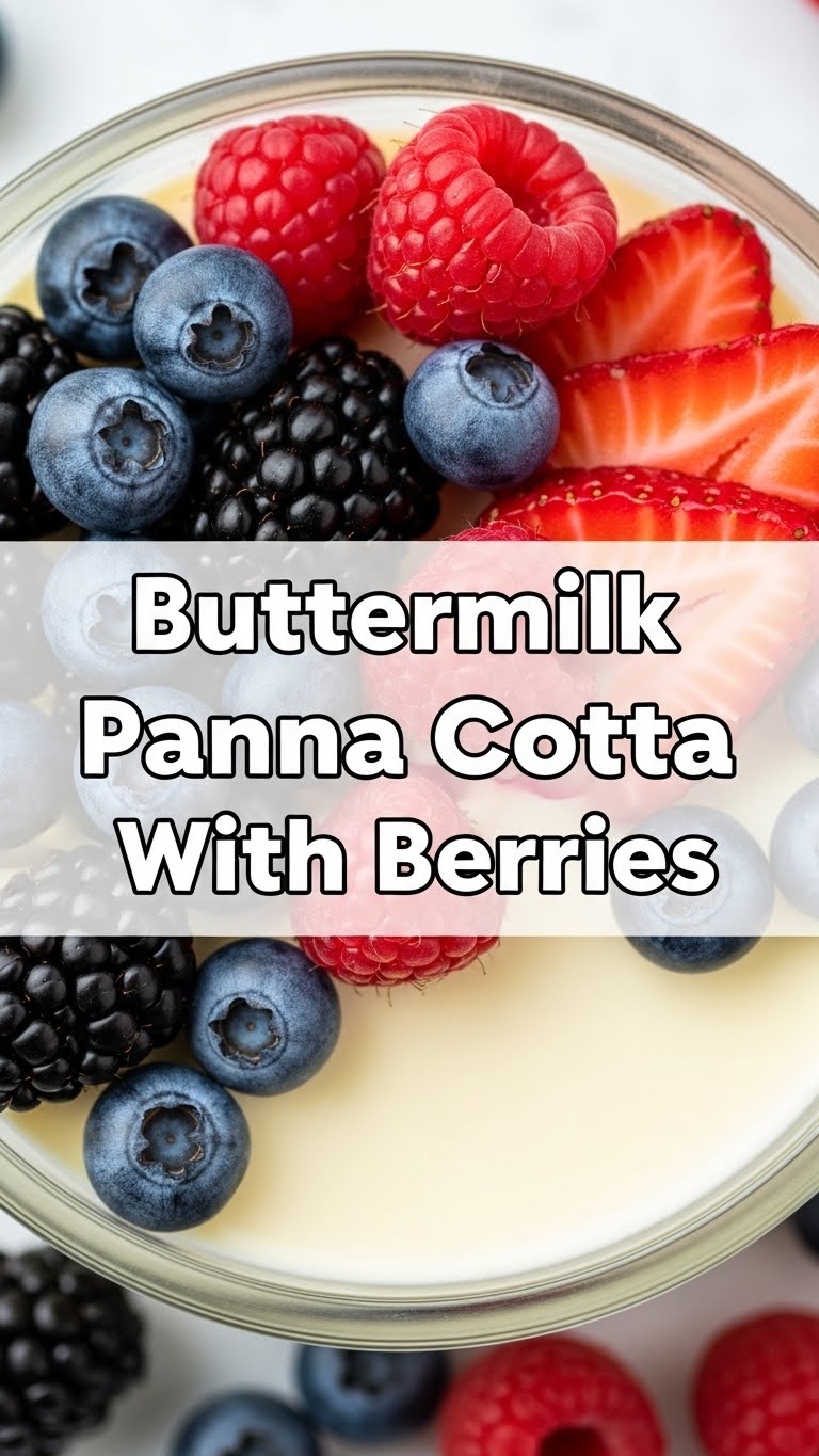 Buttermilk Panna Cotta With Berries