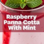 Raspberry Panna Cotta With Mint