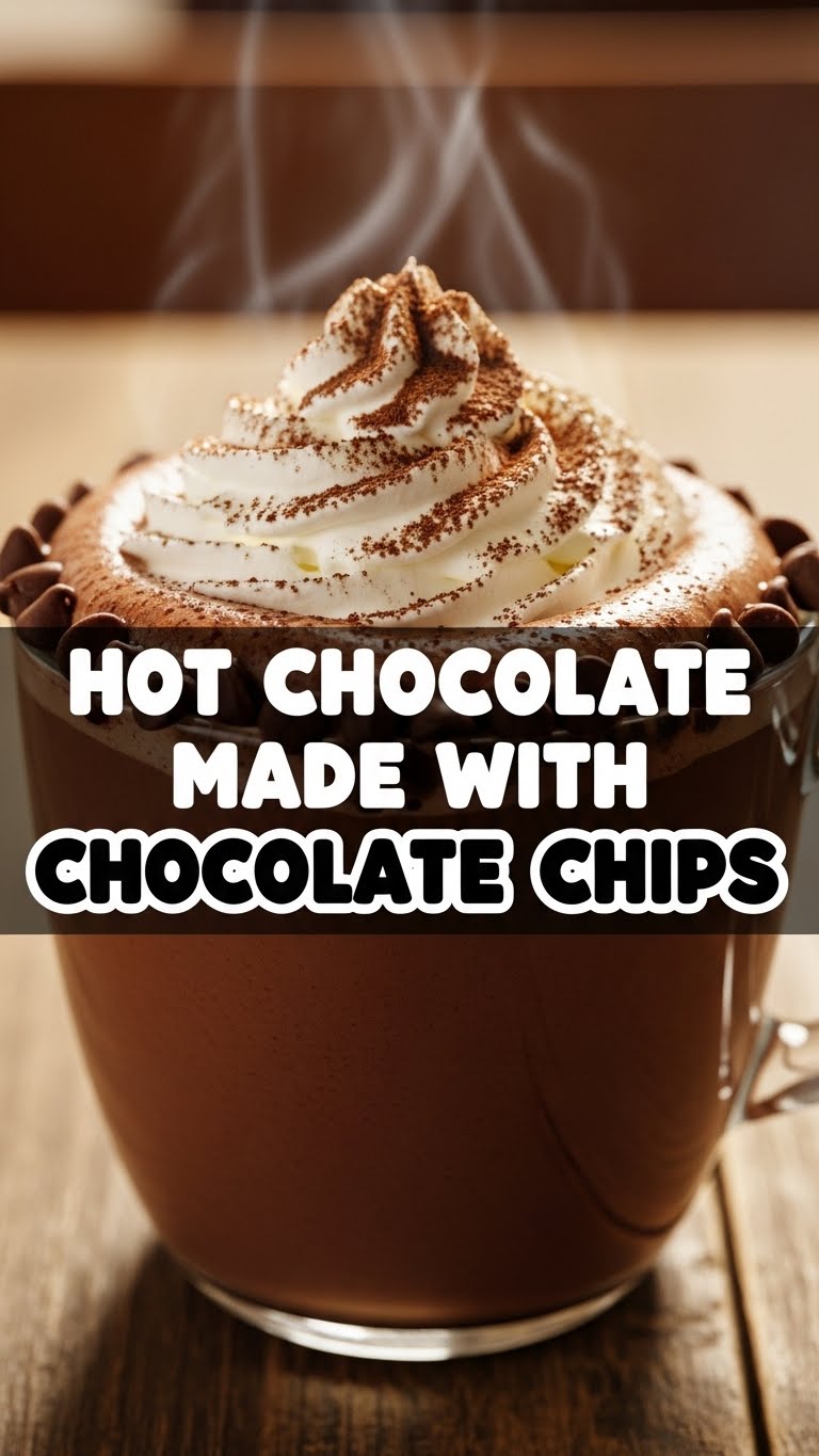 Hot Chocolate Made With Chocolate Chips