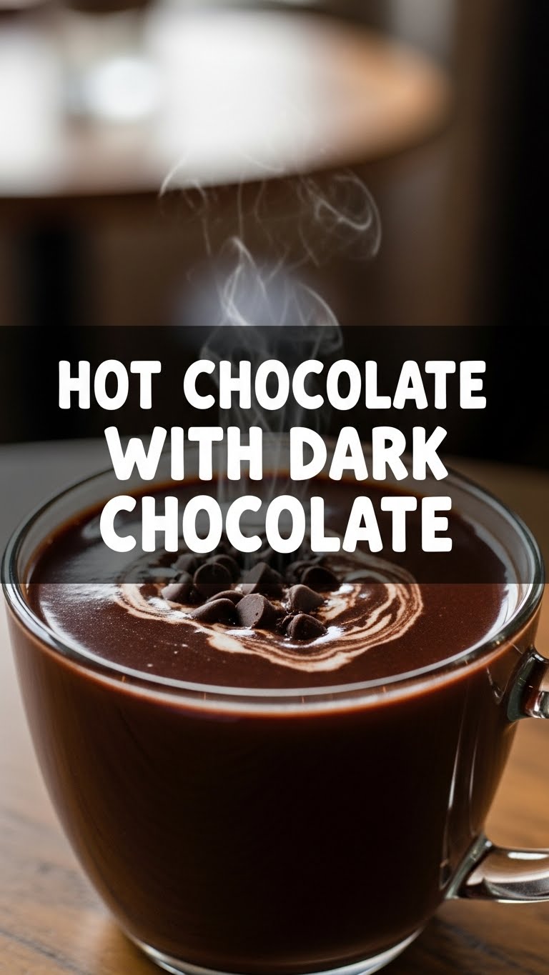Hot Chocolate With Dark Chocolate