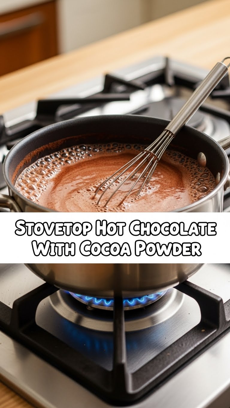 Stovetop Hot Chocolate With Cocoa Powder