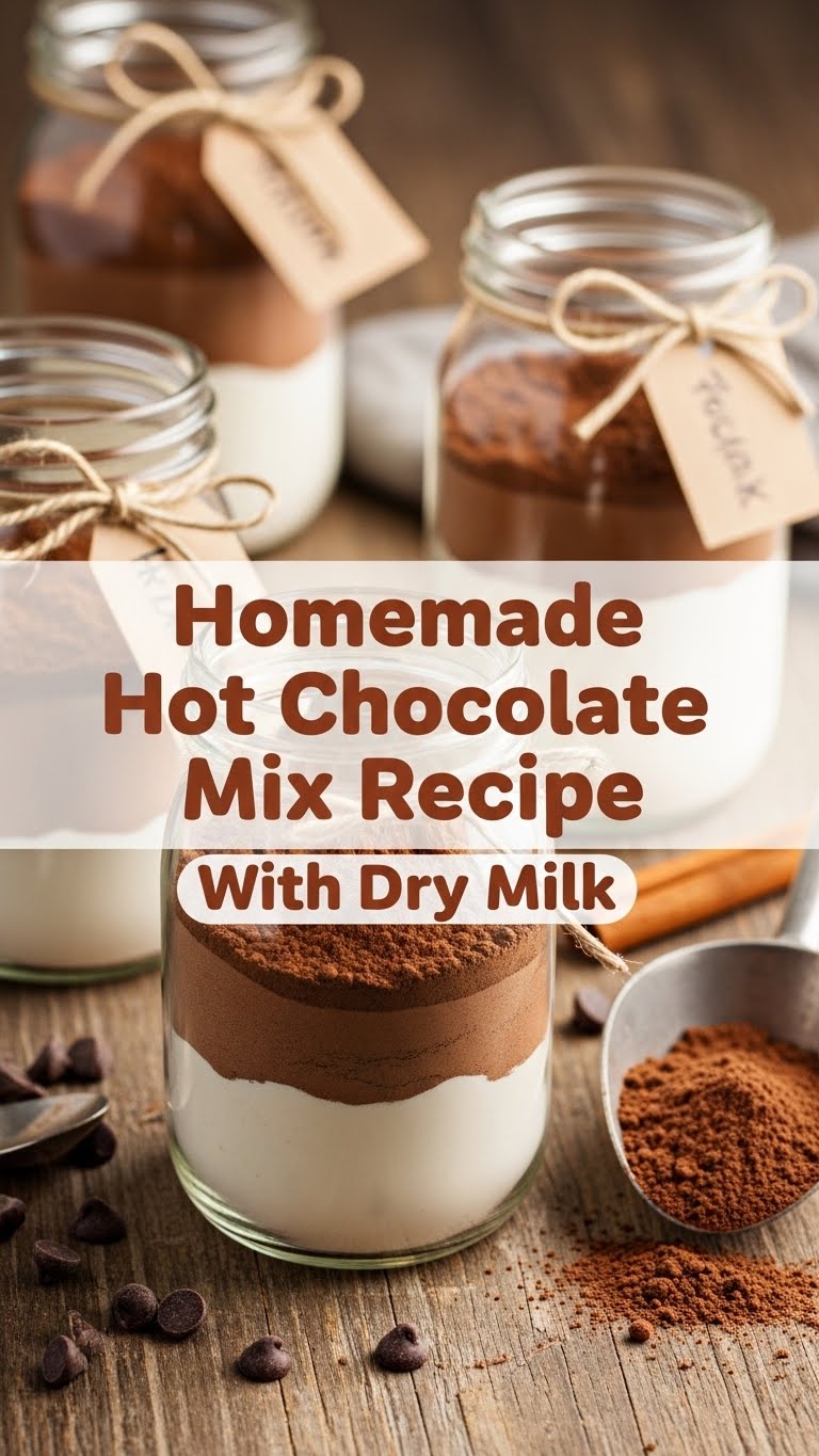 Homemade Hot Chocolate Mix Recipe With Dry Milk