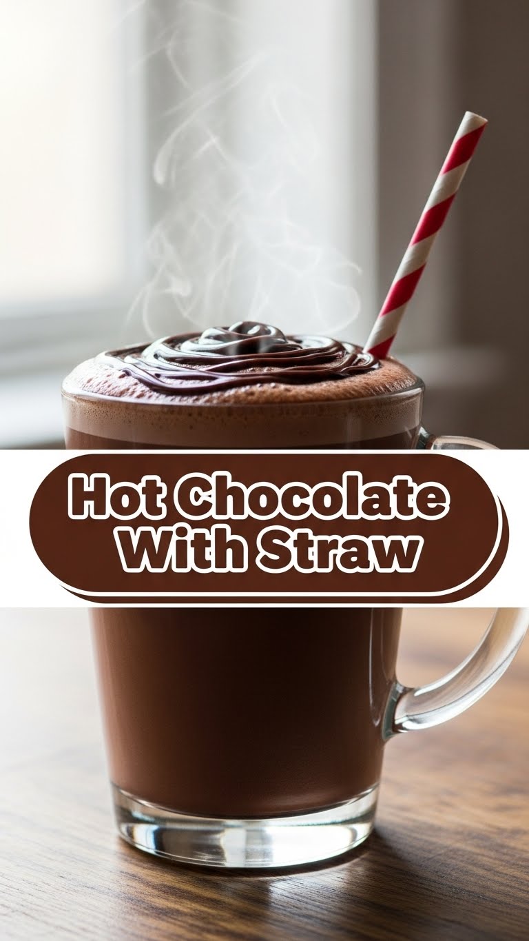 Hot Chocolate With Straw