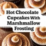 Hot Chocolate Cupcakes With Marshmallow Frosting