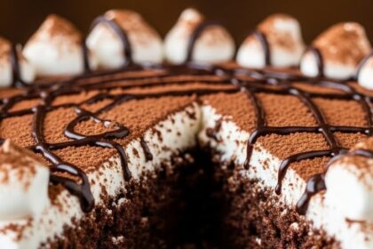 Hot Chocolate Cake With Marshmallow Frosting