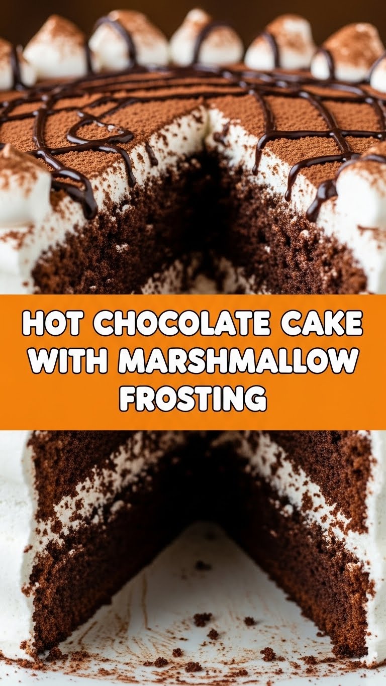 Hot Chocolate Cake With Marshmallow Frosting