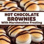 Hot Chocolate Brownies With Marshmallow Frosting