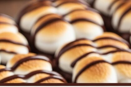 Hot Chocolate Brownies With Marshmallow Frosting