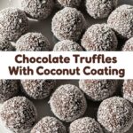 Chocolate Truffles With Coconut Coating
