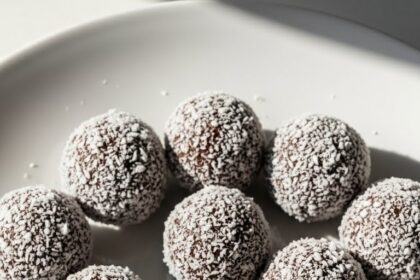 Chocolate Truffles With Coconut Coating